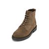 Stiefelette MARC O'POLO "aus softem Velours-Rindleder", Damen, Gr. 45, grau (schwarz taupe), Obermaterial: 100% Leder (Rind), unifarben, Schuhe