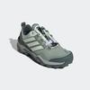 Wanderschuh ADIDAS TERREX "TERREX SKYCHASER", Gr. 42, linen grün, sanftes weiß, silber dawn, Textil, Synthetik, sportlich, Schuhe