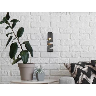 Moderne kleine led Pendelleuchte 1-flammig aus Metall in Schwarz, Ø12cm Image