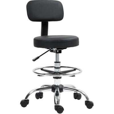 Bürostuhl Ergonomischer Schreibtischstuhl mit Verstellbarer Fußring, ohne Armnlehne, Image