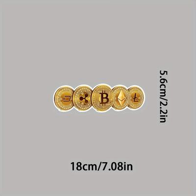 TEMU Bitcoin Vinyl Sticker - Car Window Bumper Laptop Bumper Sticker Image