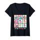 Damen In My Flamingo Era Funny Flamingos Activities Lover Girl T-Shirt mit V-Ausschnitt