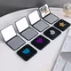 Portable Hand Mirrors Double-sided Compact Mirror Pocket Cosmetic Mirror Foldable Makeup Mirror Mini Square Makeup Vanity