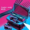 ZLRLMHY M19 in Ear TWS HIFI Auricolari Smart Touch Gaming Auricolari wireless compatibili con Bluetooth Schermo LED impermeabile