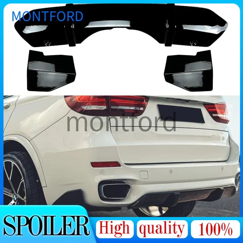 X5 F15 M Sport ABS nero lucido diffusore labbro posteriore Spoiler laterale Splitte per BMW F15 M-Tech paraurti 2014 2015 2016 2017