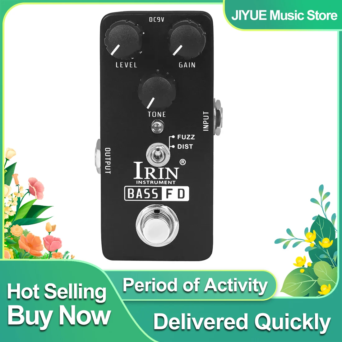 IRIN RS-22 Bass Fd Gitarre Effekt Pedal Bass Fuzz Effekte Madness Full Gain True Bypass Pedale Elektrische Guitarra Zubehör Image