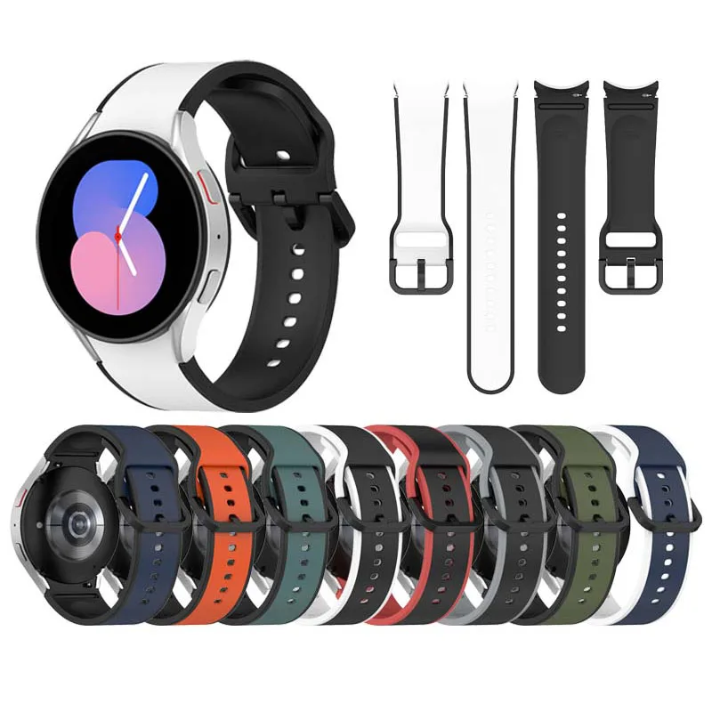 Bespoke Edition Silikonarmband für Samsung Galaxy Watch 7/6/5/4 Galaxy Classic 46 mm 42 mm 40 mm Sportarmband Galaxy Watch 5 Pro Image