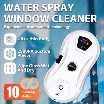 Fensterreiniger-Roboter, intelligentes Wasserspray mit automatischer Wassersprühfunktion, Anti-Fall-Magnetglas, intelligente Reinigungsmaschine für Zuhause Image
