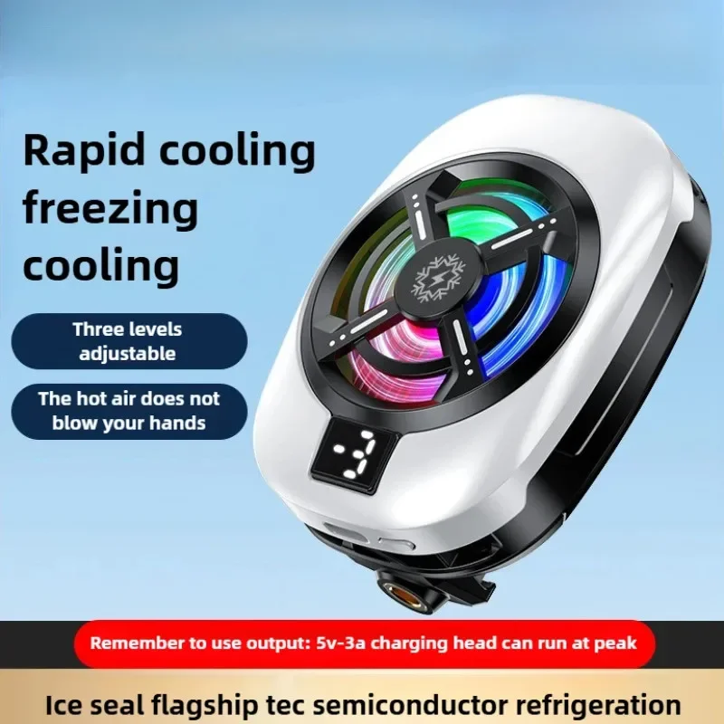 NUOVO TL16 Dispositivo di raffreddamento del telefono cellulare Backclip Dissipatore di calore freddo Display digitale a semiconduttore Radiatore di raffreddamento Dispositivo di raffreddamento del
