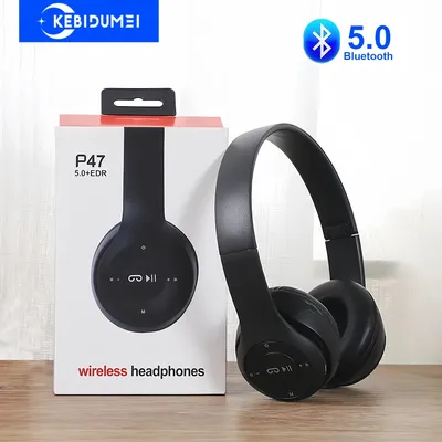 Bluetooth 5.0 Headsets Wireless Headphones 3.5MM Wired Earphones Support TF Card Foldable Noise Reduction For iPhone Xiaomi
