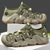 Sommer Männer Sandalen Aus Echtem Leder Herren Casual Schuhe Outdoor Männer Leder Sandalen für