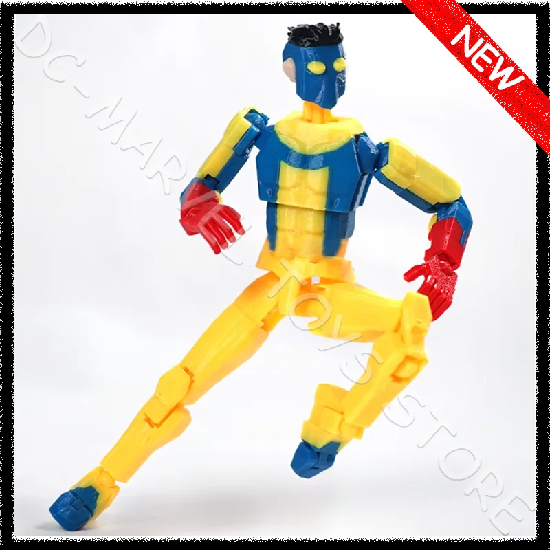 Auf Lager: 3D-gedruckte Blau Maskierte Unbesiegbare T13 Dummy13 Multi-Gelenkige Bewegliche 3D-gedruckte Shapeshift-Spielzeuge Actionfigur Individuelles Spielzeug Image