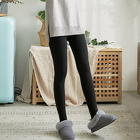 Women Leggings Solid With Velvet Skin Socks Fishbone High Waist Belly Lift Lift Outside To Wear One Body Pants Womens Bike Shorts Large Ruched Leggings Leggings Shiny Open Crotch Panties Thigh Garters