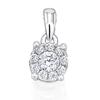 Ketten-Anhänger ONE ELEMENT "0,08 ct Diamant Brillant Invisible Anhänger aus 585 Weißgold", silber, Schmuckanhänger, Damen, 0,08 ct, Weißgold 585-Gold-Diamanten, Weißgold 585, Gold, Diamanten, aus 585 Weißgold – perfekt als Geschenk zum Jahrestag...