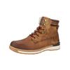 Schnürstiefelette MUSTANG SHOES "Mustang Shoes Stiefelette Lederimitat", Herren, Gr. 47, braun (mittelbraun), Lederimitat, casual, Schuhe