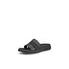 Pantolette ECCO "ECCO FLOWT W", Damen, Gr. 42, schwarz, Leder, casual, Schuhe, Sommerschuh, Hausschuh, Freizeitschuh, Keilabsatz, zum Schlupfen