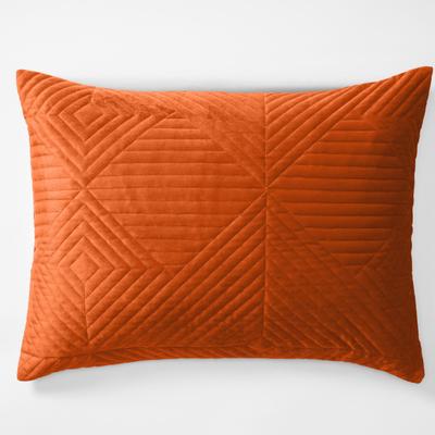 Men’s Big & Tall Geo Diamond Velvet Sham by BrylaneHome in Spice (Size KING)