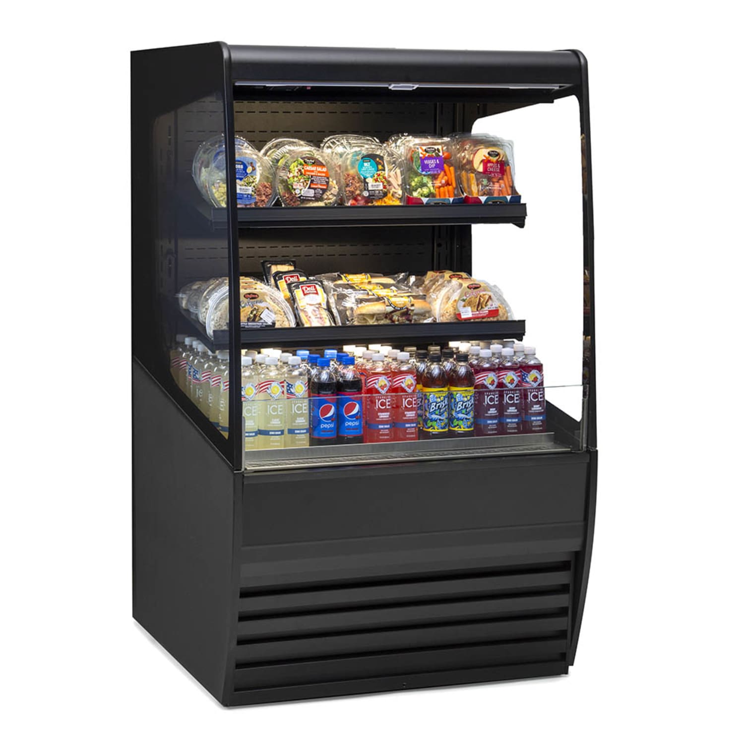 Federal VRSS7260S-SLD 71 1/4" Vision Series Vertical Open Air Cooler w/ 3 Levels, 208-240v, Specify