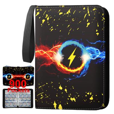 TEMU Card Collection Equipment Game Card Pack Commemorative Book Is A Great Gift Card Collection Album With 900 Pockets Card Binder With 3 Loose-leaf Rings For All Standard Size Cards Image