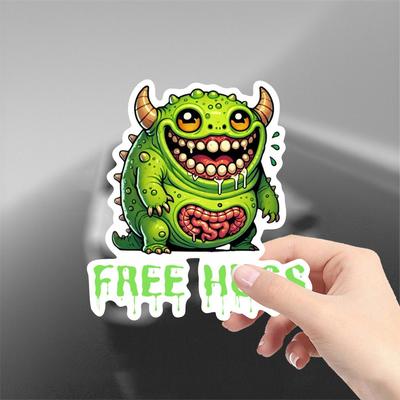 TEMU . 40k Inspired. Nurgle. Nurgling. 40k Humor. Shirt. 40k . Grandpa Nurgle. Kiss-cut Stickers Image