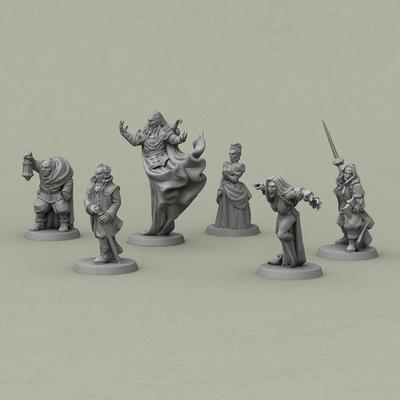 TEMU 6pcs Vampire Set, Miniature Terrain For , Role-playing Board Games, Compatible With Fantasy Rpgs, Plastic Game Accessories