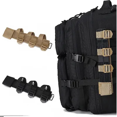 Tactical Molle Knife Shealth Adapter Attachment Adaptor Pack Rucksack Cinch Fasten Strap PALS Camping Hunting Accessories 1PC