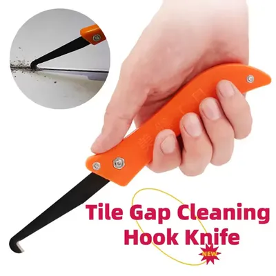 Professional Gap Hook Knife Tile Repair Tool Old Mortar Cleaning Dust Removal Steel Construction Hand Tools