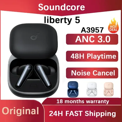 Soundcore Liberty 5 Original Noise-Cancelling Wireless Earbuds ANC 3.0 Earphone Bluetooth 48H Wireless Bluetooth Headphones