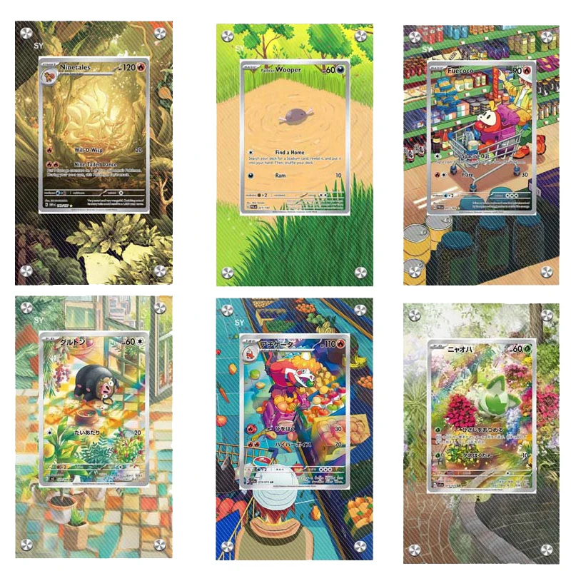 Pokemon Sv1A Fuecoco Crocalor Sprigatito Diy Acryl Erweiterte Erweiterte Malerei Stuck Ziegel Erweiterte Kunstwerk Display Rack Geschenk Image