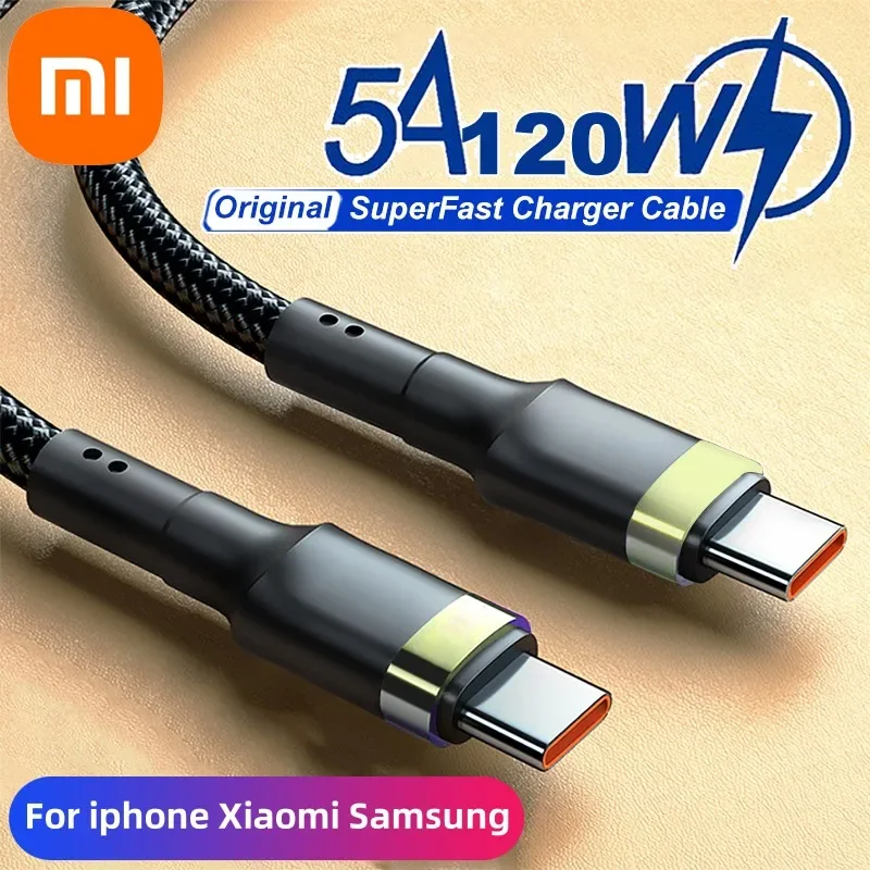 Xiaomi PD 120 W Schnellladung für iPhone 15 Plus Pro Max USB C auf USB Typ C Kabel für Samsung S24 Xiaomi 14 Superschnellladegerät Image