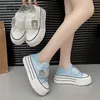Atmungsaktive Plattform-Mesh-Schuhe für Damen, niedrige Oberseite, lässige Turnschuhe, Damen-Klettverschluss, modische Turnschuhe, Zapatos Para Mujer, Größe 35 40