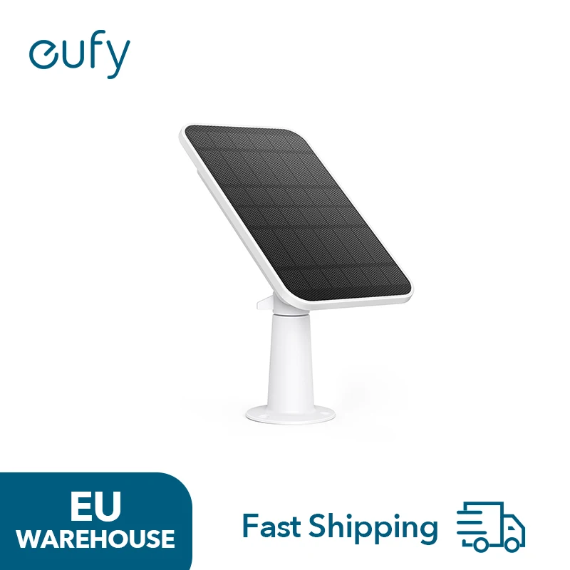 eufy security Zertifiziertes eufyCam-Solarpanel, kompatibel mit kontinuierlicher Stromversorgung 2,6 W, IP65 wetterfest Image
