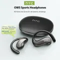 Auricolari Bluetooth HTC NE19 AI OWS Cuffie wireless sportive con microfono Auricolari con traduttore AI per bassi potenti Impermeabili a lunga durata