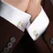 Gemelli personalizzati per gioielli da uomo in acciaio inossidabile nome personalizzato lettera Logo camicia da uomo gemello regalo di nozze festa del papà