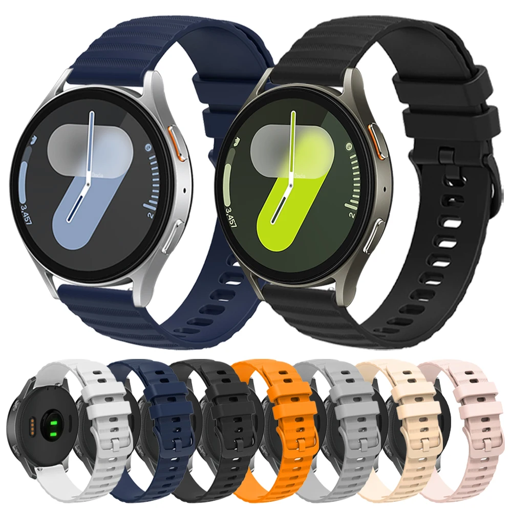 20mm 22mm Silikon Atmungsaktives Armband Für Samsung Galaxy Uhr 7/6/4/5 pro/4 6 Classic/Gear s3/Active 2 Sport Armband Uhrenarmbänder Image