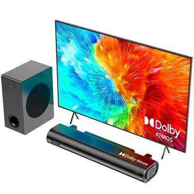 Hiwill A21 2.1-Kanal-Soundbar für Fernseher mit Dolby Atmos, 200 W Peak Power TV-Soundbar mit Image