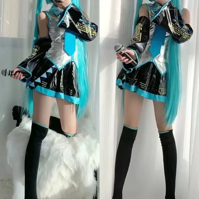 Sommerliche Formelkleidung für Damen, virtuelle Idol-Cos, komplettes Set aus Stoff, Image
