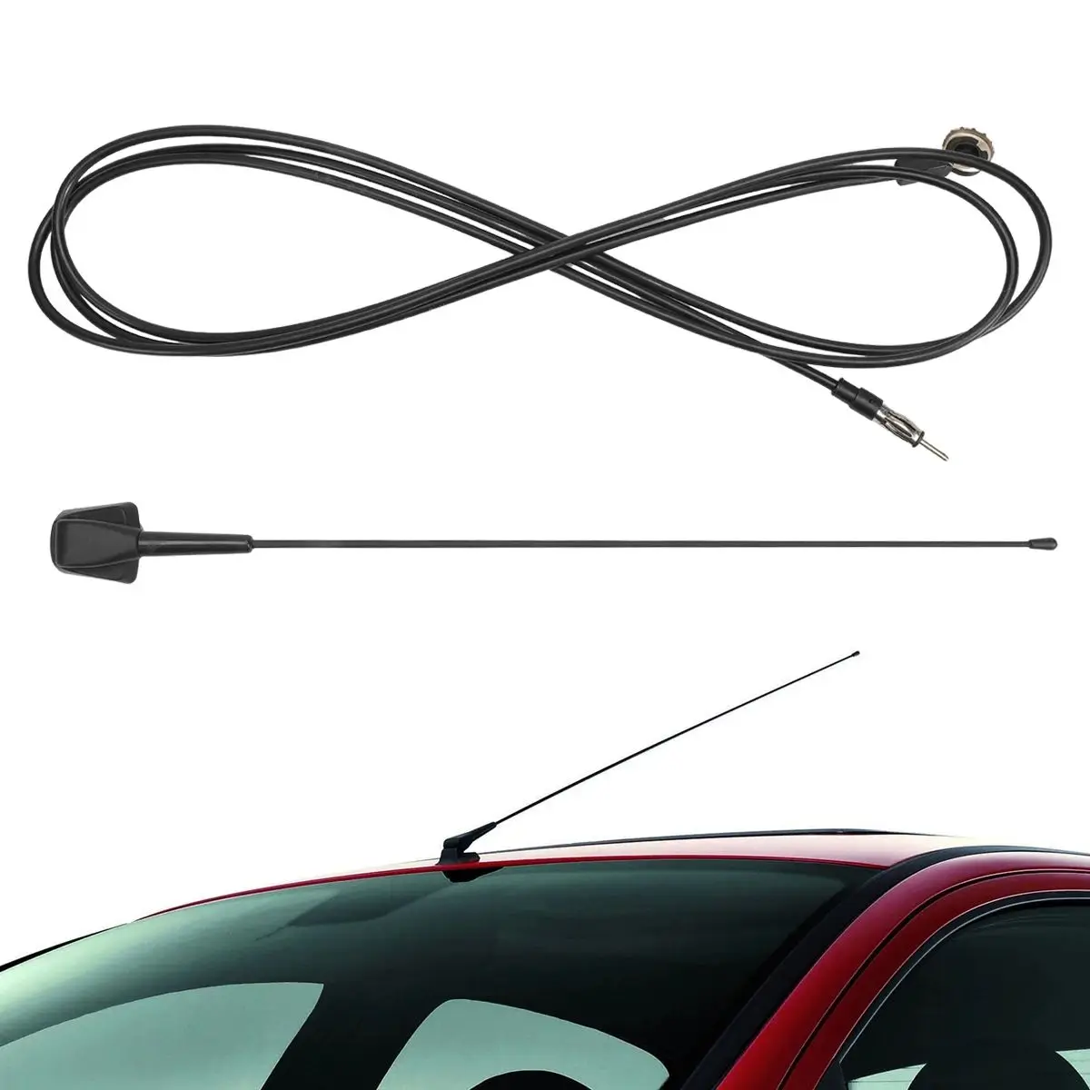 Auto Auto Dach Radio Antenne FM/AM Signal Booster Verstärker Für Peugeot 106 205 206 306 307 309 405 406 806 807 Image