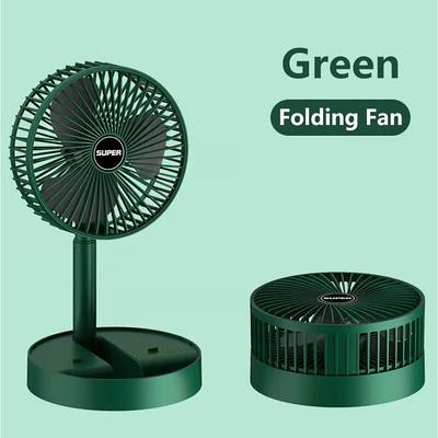 Portable Foldable Rechargeable Oscillating Fan Battery Operated USB C Small Fan Remote, Quiet Table Desk Fan Folding Standing Pedestal Fans for Bedroom Rome Office Camping Travel