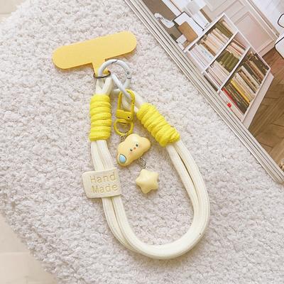 New fashionable mobile phone short rope white cloud star hanging decoration mobile phone hanging rope keychain camera hanging chain pendant mobile phone short rope