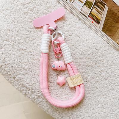 New fashionable mobile phone short rope white cloud star hanging decoration mobile phone hanging rope keychain camera hanging chain pendant mobile phone short rope