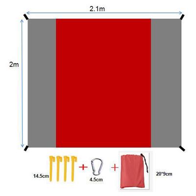 Camping Pocket Picnic Mat, Portable Mini Waterproof Nylon Blanket, Moisture-Proof Checkered Beach Mat for Travel, Hiking, Outdoor Use