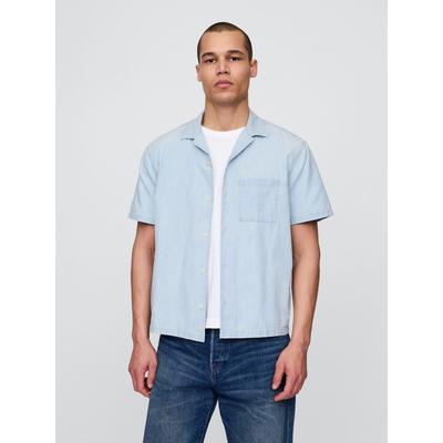 Gap Blue Relaxed Denim Shirt