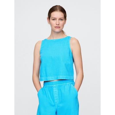 Gap Blue UltraSoft Denim Shell Vest Top