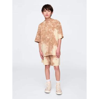 Gap Brown Tie-Dye Heavyweight Short Sleeve T-Shirt (4-13yrs)
