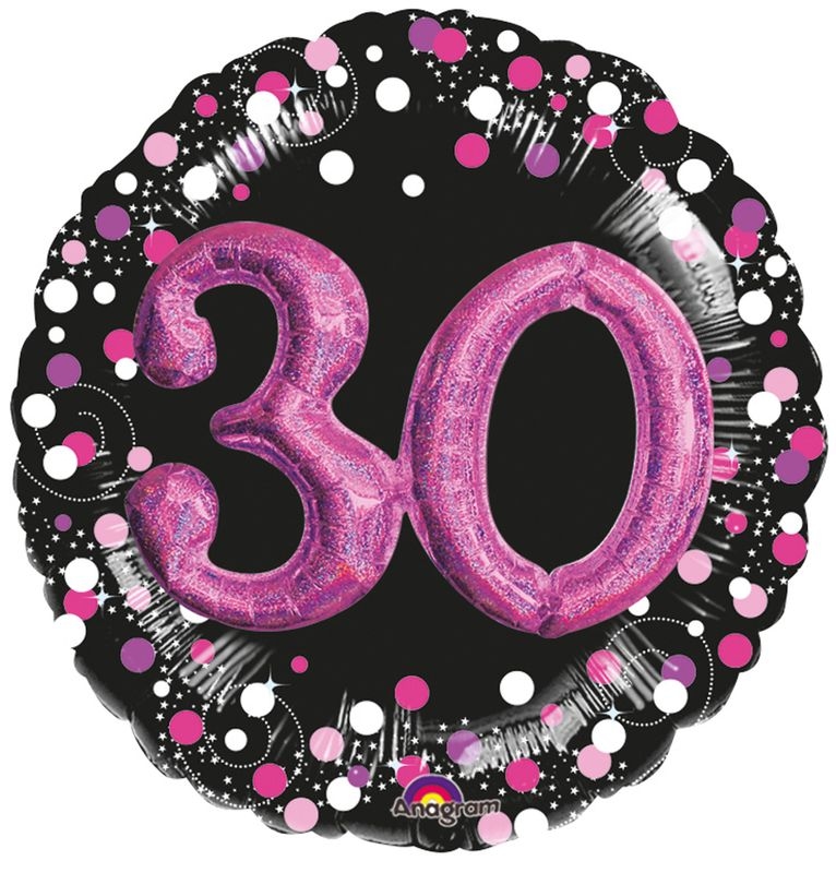 30. Geburtstag pink Multi Folienballon Image