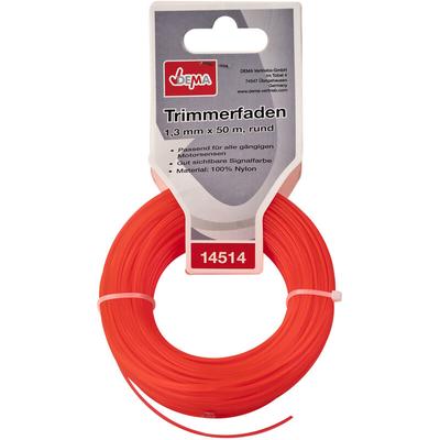 Dema - Motorsense Freischneider Mähfaden Trimmerfaden 1,3mm-50m rund Nylon Signalfarbe Image