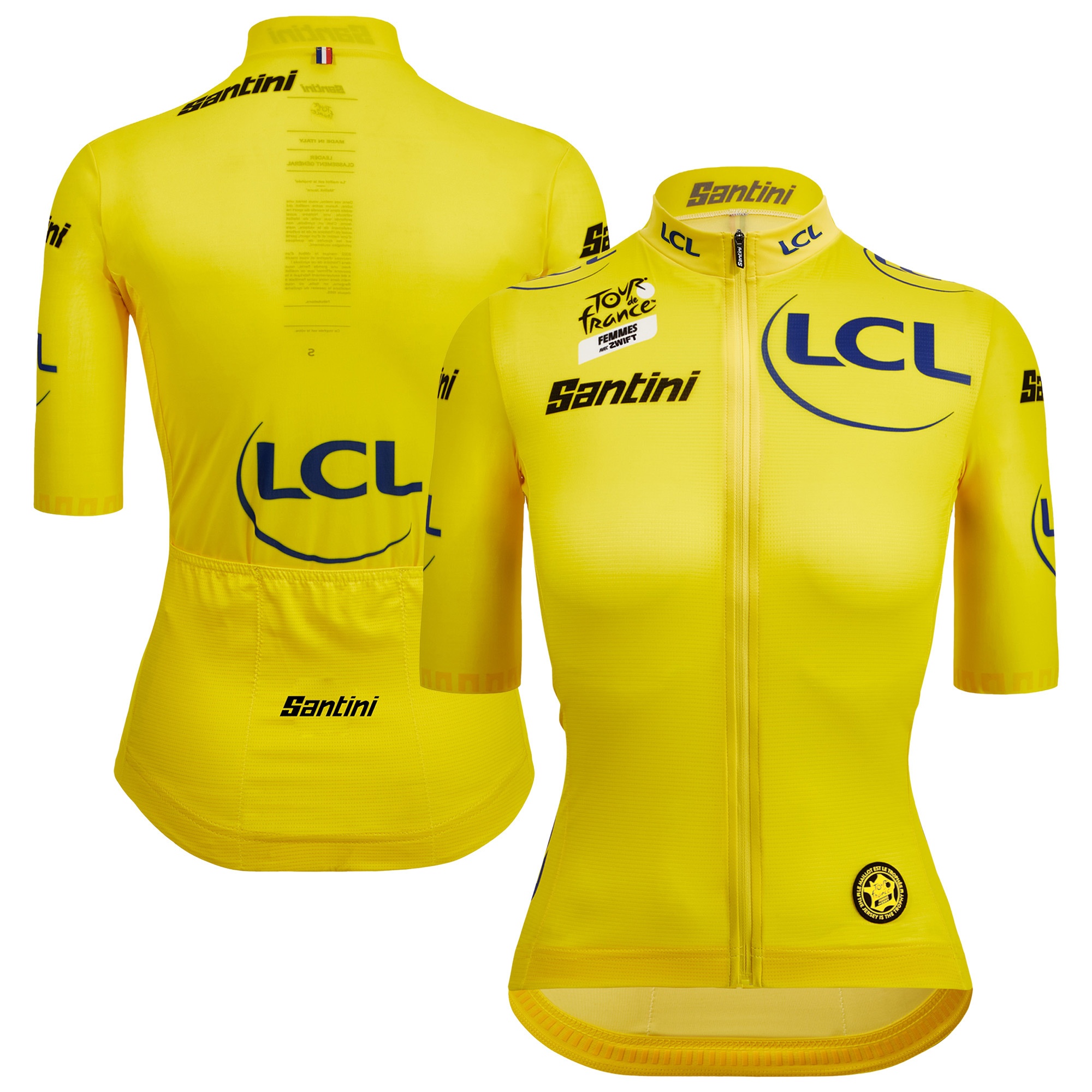 Tour de France Femme 2025 Replika-Trikot von Santini – Gelb Image