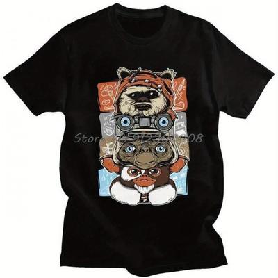 TEMU Mens 80s Horror Christmas Movie T-shirt Novelty Monster Film Tshirt Harajuku Streetwear T Shirt Image