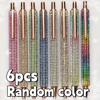 TEMU 6pcs, 6pcs Flash Diamond Ballpoint Pen - For School And Office, Ideal Gift, Random Image